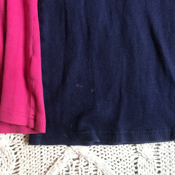 Bundle of two navy and pink longline tank tops - Picture 3 of 3